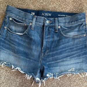 J.Crew Blue Denim Relaxed Shorts